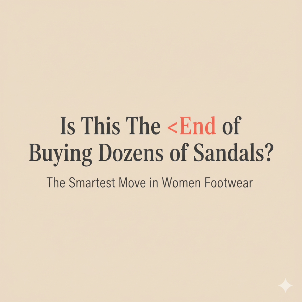 Is This the End of Buying Dozens of Sandals? The Smartest Move in Women Footwear.