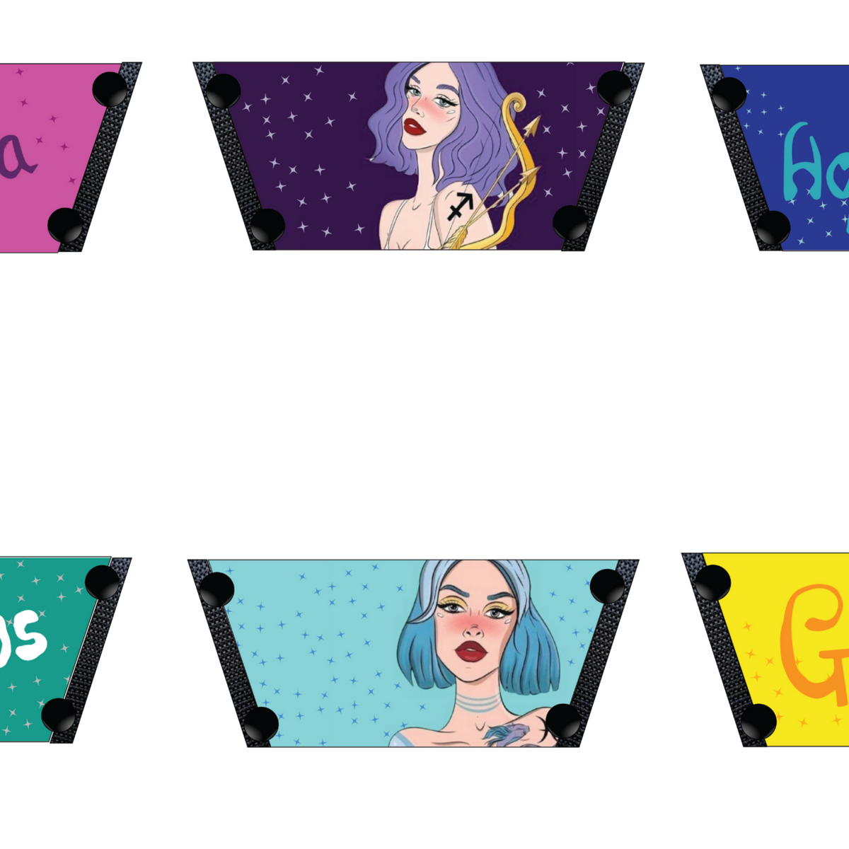 Zodiac Sign Interchangeable Sandal Straps for Women – Strap Only ...