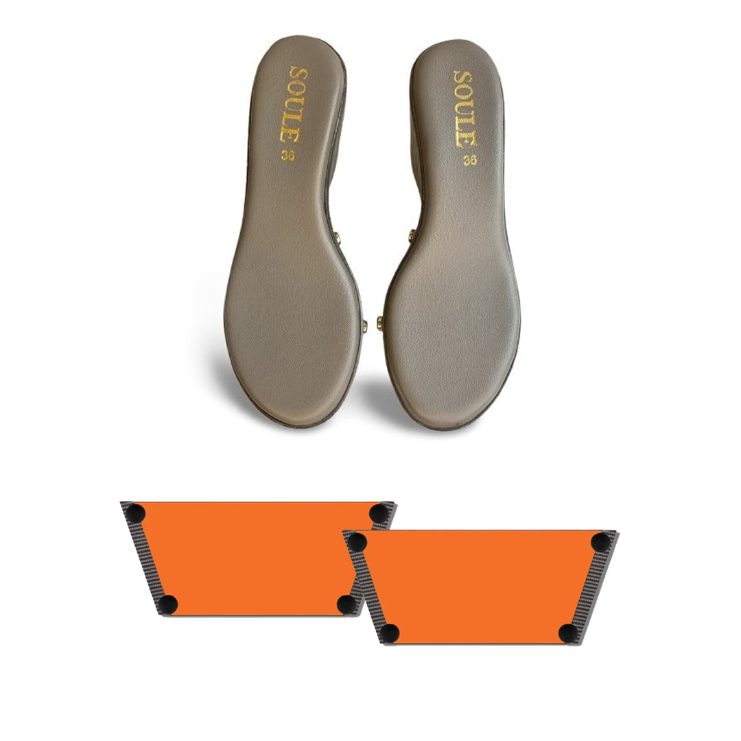 Flare Orange (1 sole + 1 strap)