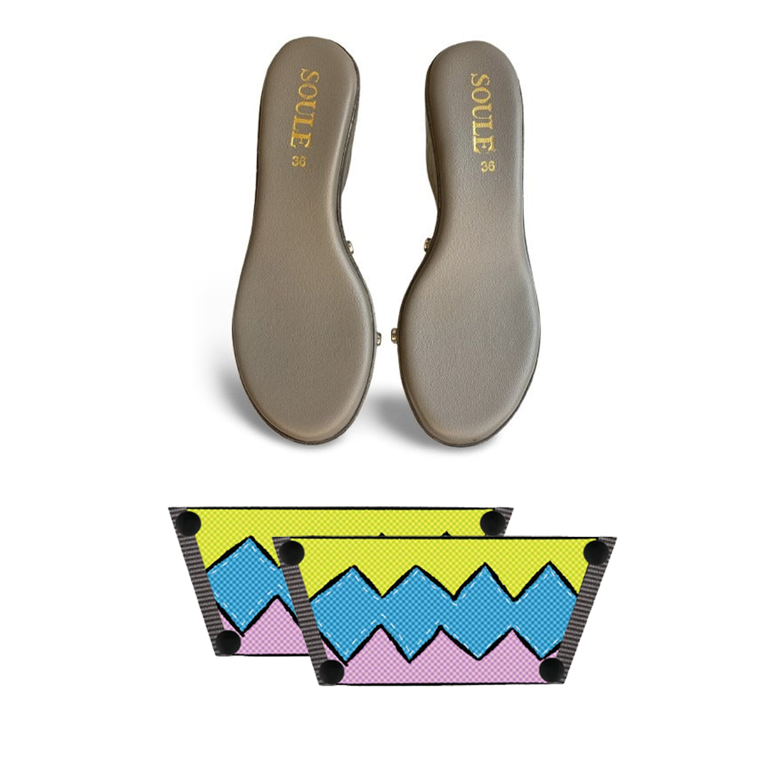 Zigzag Zest Combo (1 sole + 1 strap)