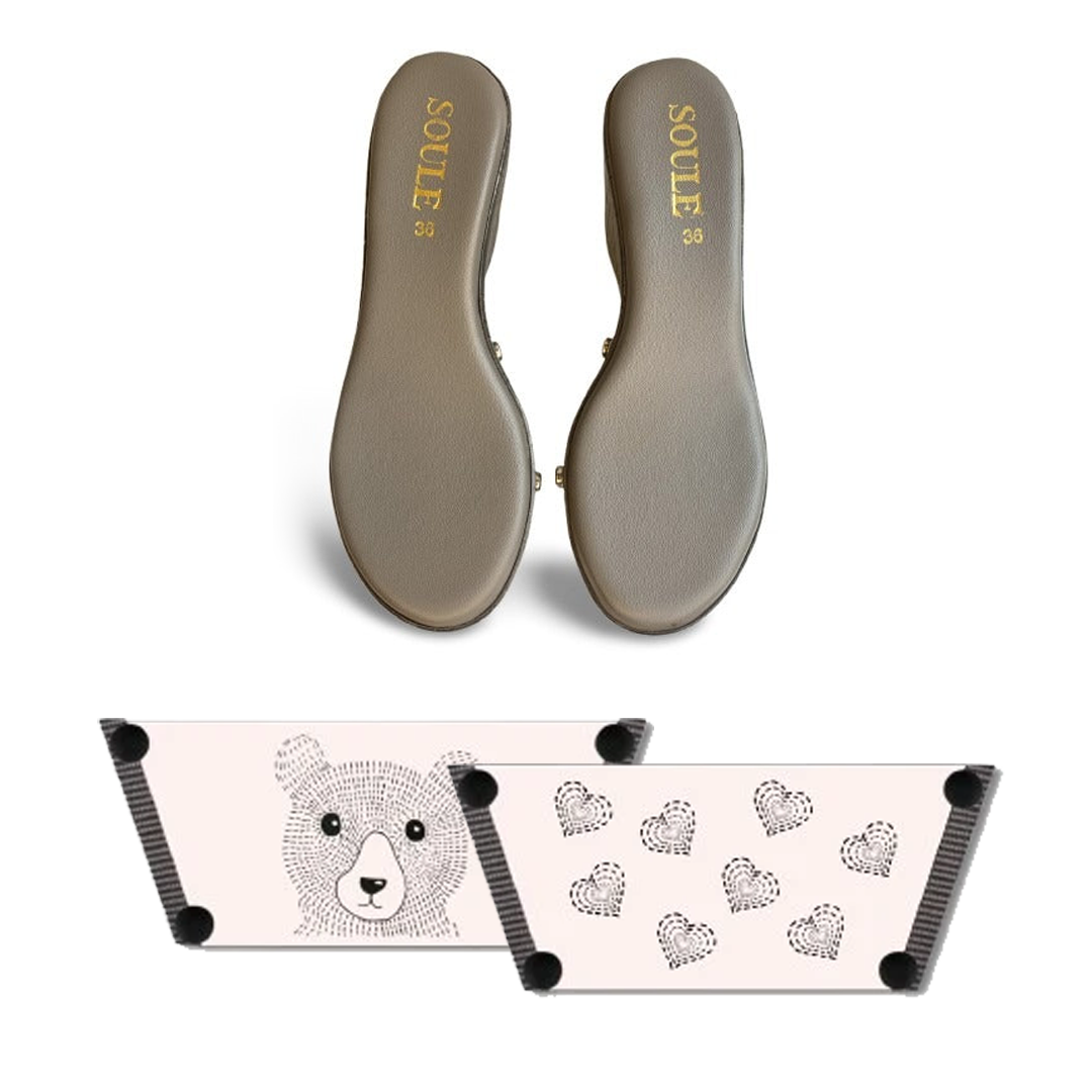 Cute Bear (1 sole + 1 strap)