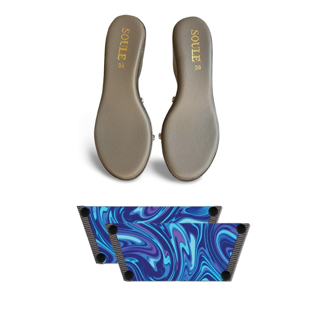 Whimsy of Fluid Art Combo (1 sole + 1 strap)