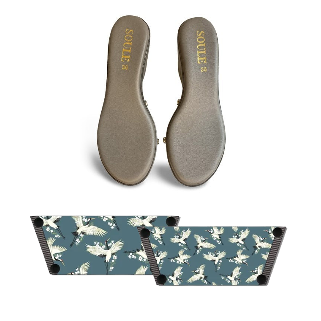 Earthy Birds Women (1 sole + 1 strap)