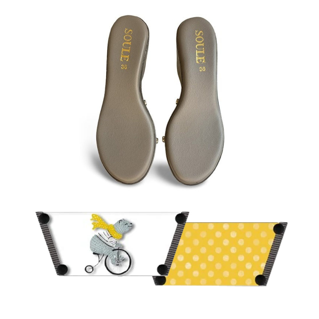 Adorable Bear Cute Women (1 sole + 1 strap)