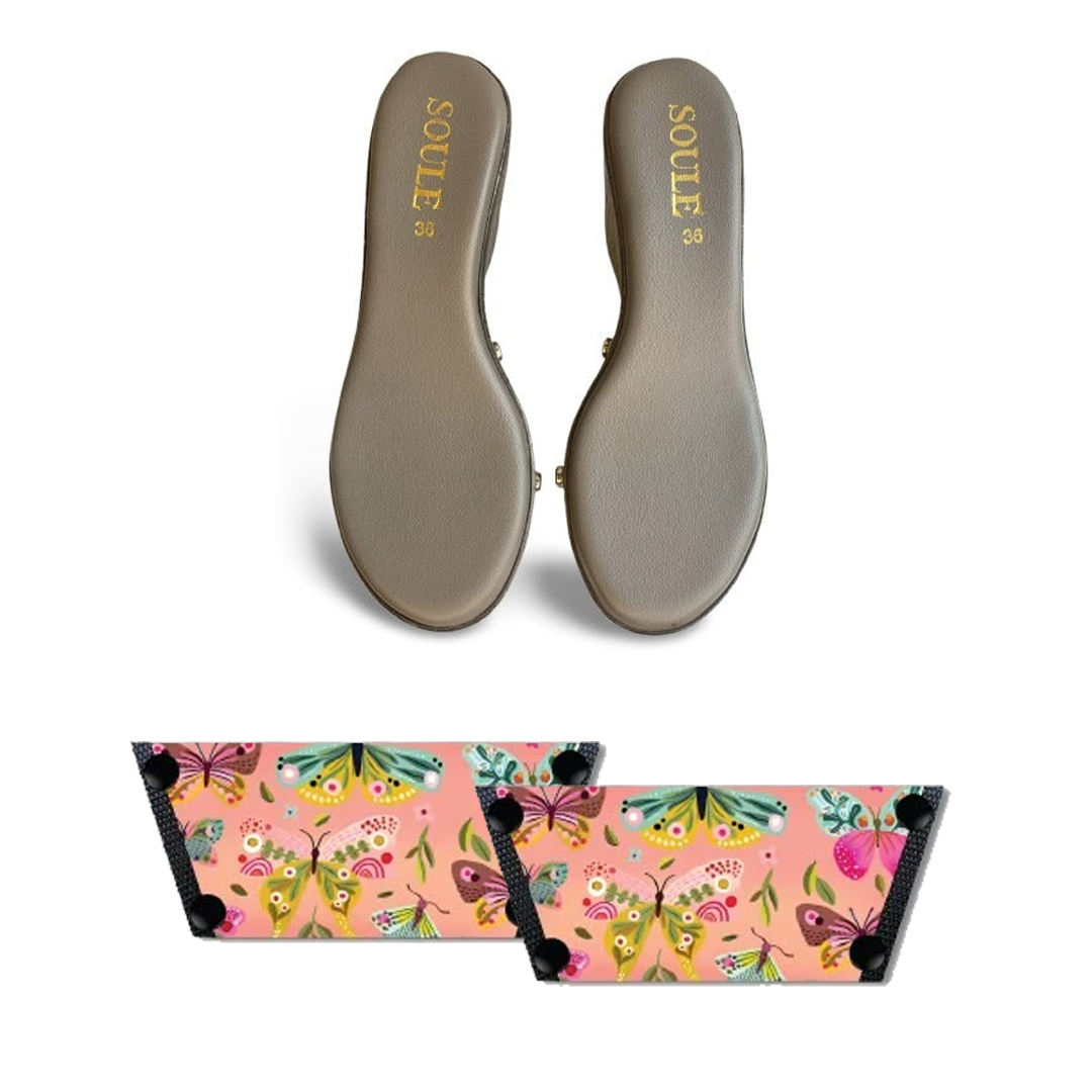 Whimsical Butterfly Women (1 sole + 1 strap)