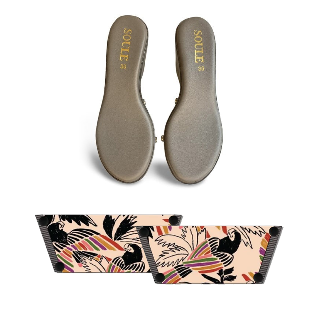 Tropical Whimsy (1 sole + 1 strap)