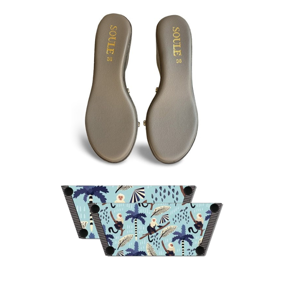 Playful Monkey Combo (1 sole + 1 strap)