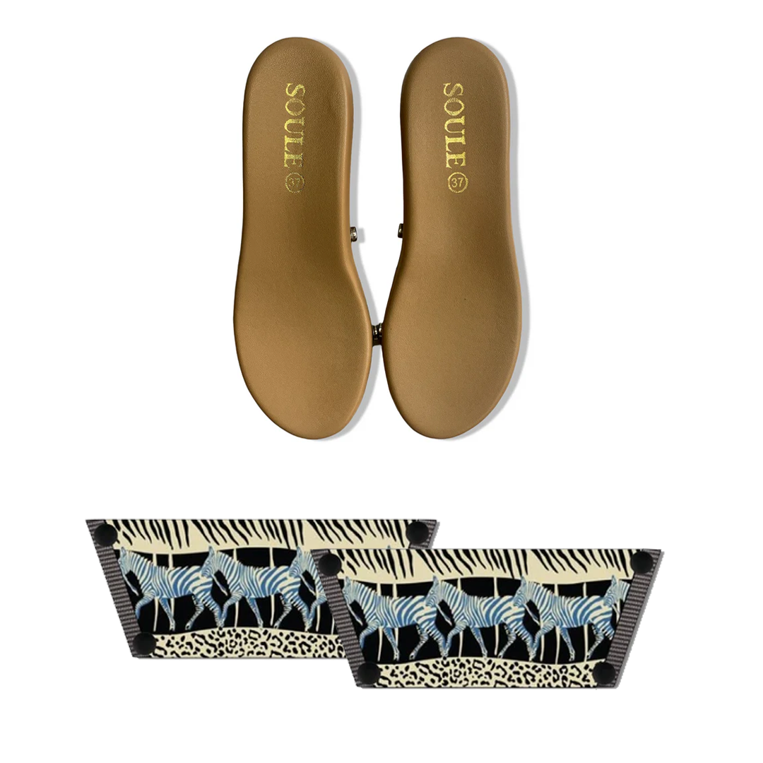 Black Zebra Women (1 sole + 1 strap)