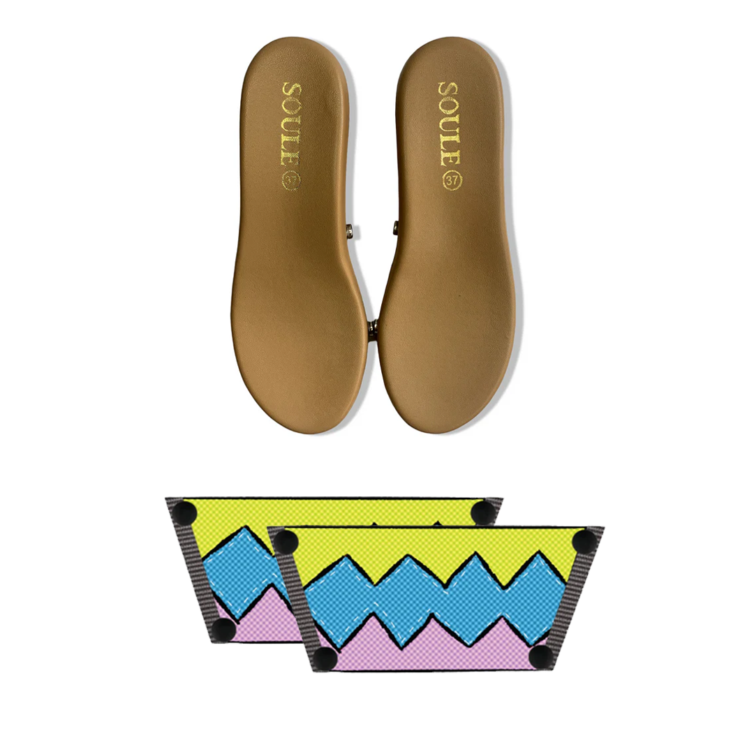 Zigzag Zest Combo (1 sole + 1 strap)