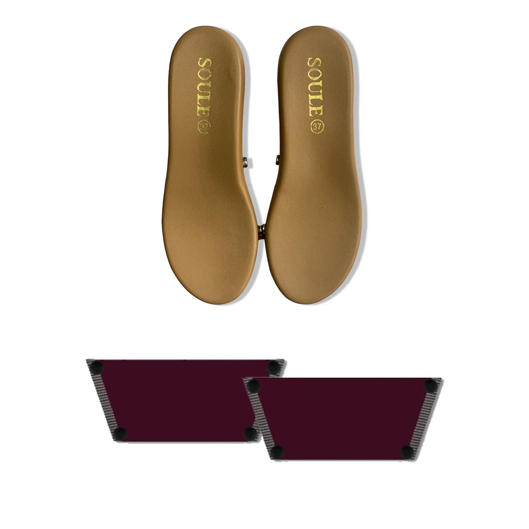 Deep Garnet (1 sole + 1 strap)