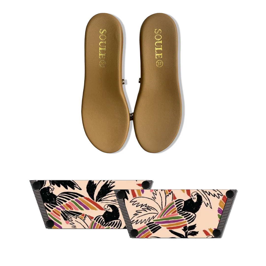 Tropical Whimsy (1 sole + 1 strap)