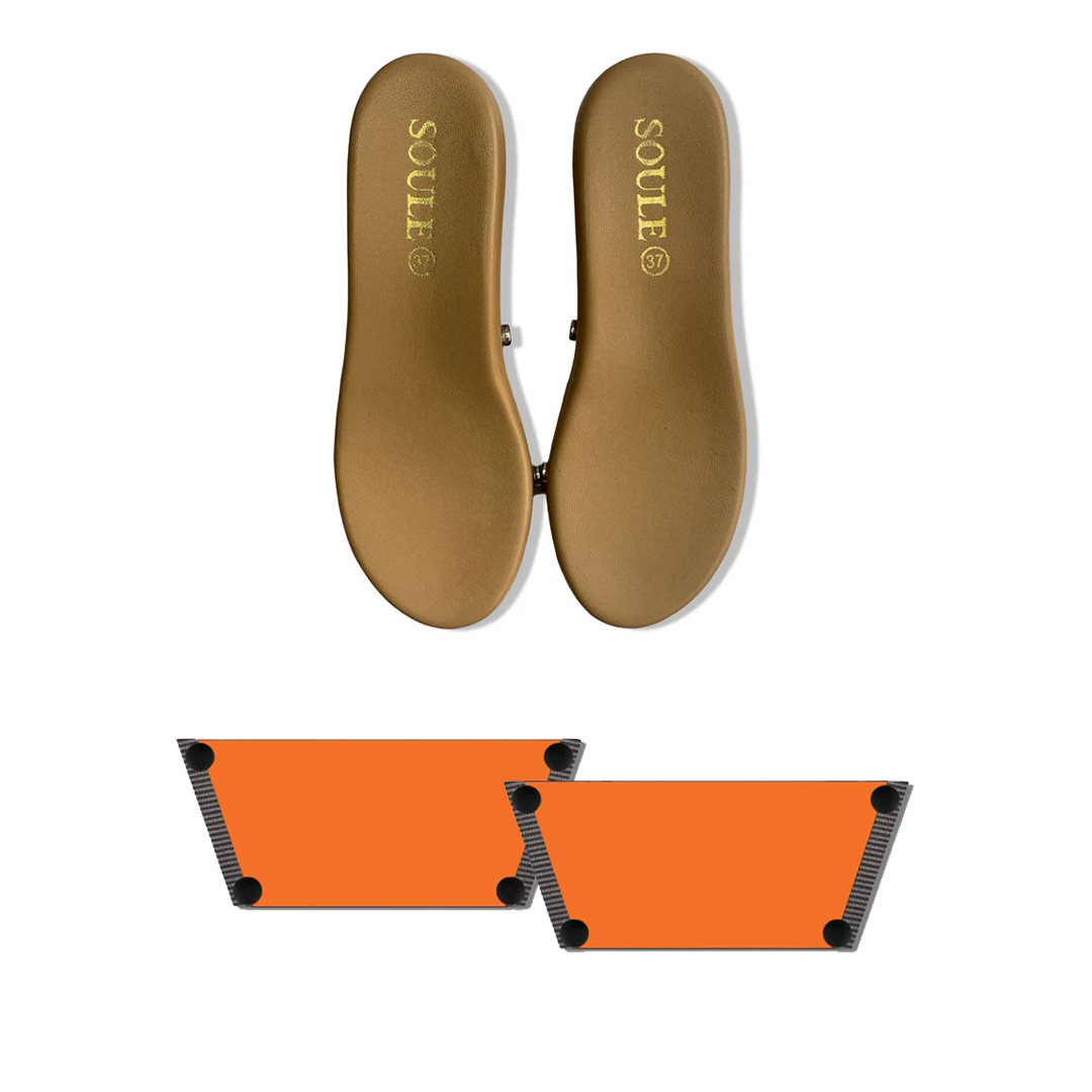 Flare Orange (1 sole + 1 strap)