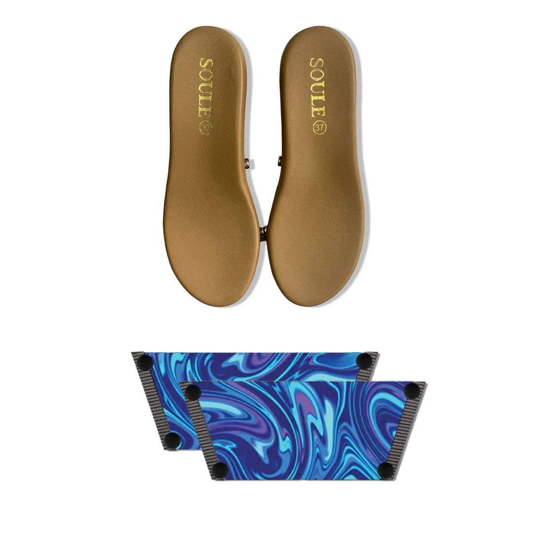 Whimsy of Fluid Art Combo (1 sole + 1 strap)