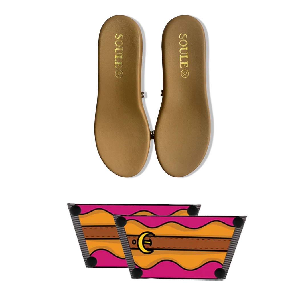 Retro Saddle Combo (1 sole + 1 strap)