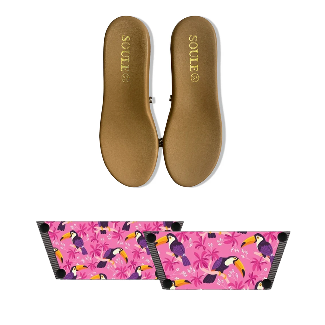 Tropical Toucan Bliss (1 sole + 1 strap)