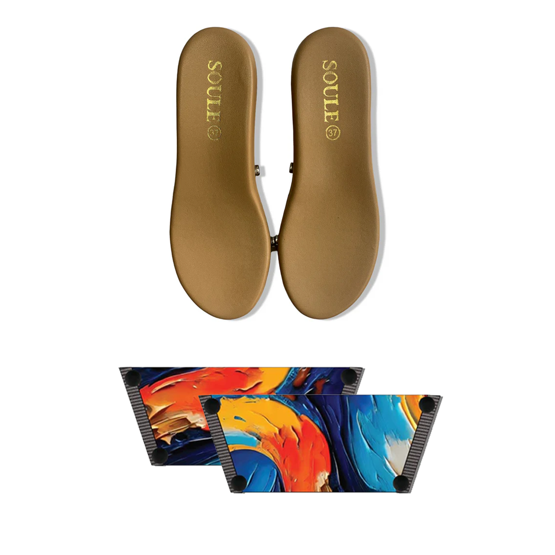 Bold Fluid Art Combo (1 sole + 1 strap)