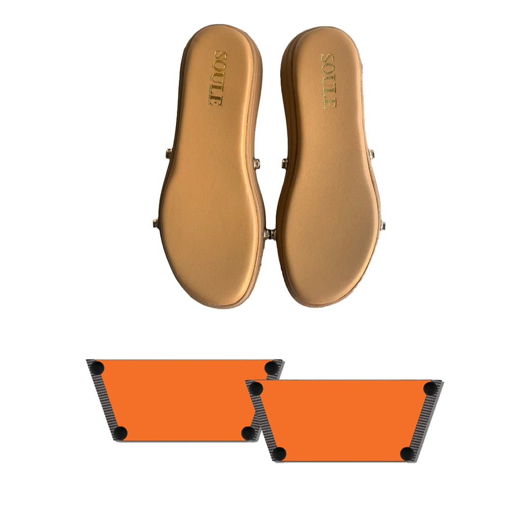 Flare Orange (1 sole + 1 strap)