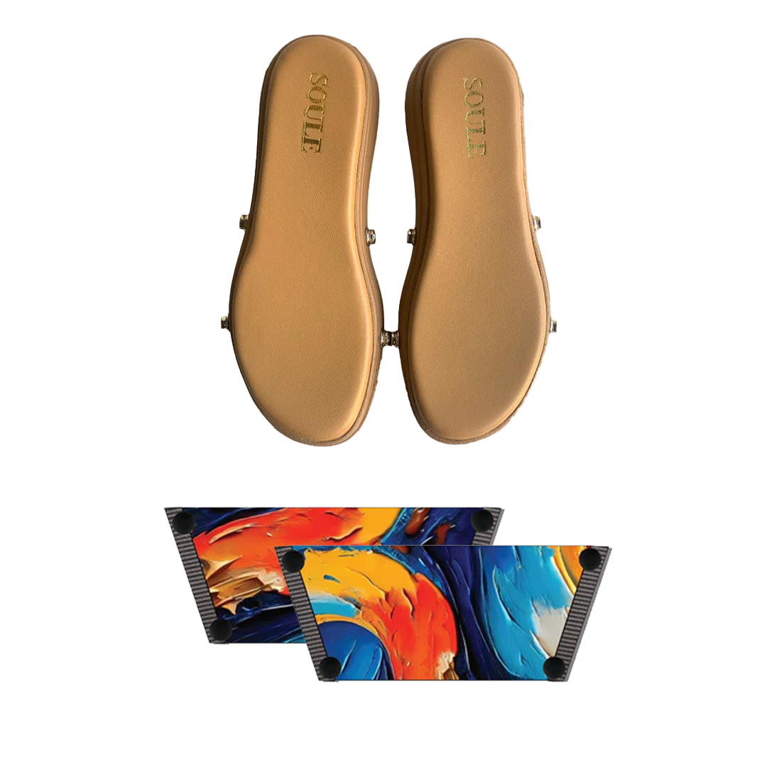 Bold Fluid Art Combo (1 sole + 1 strap)