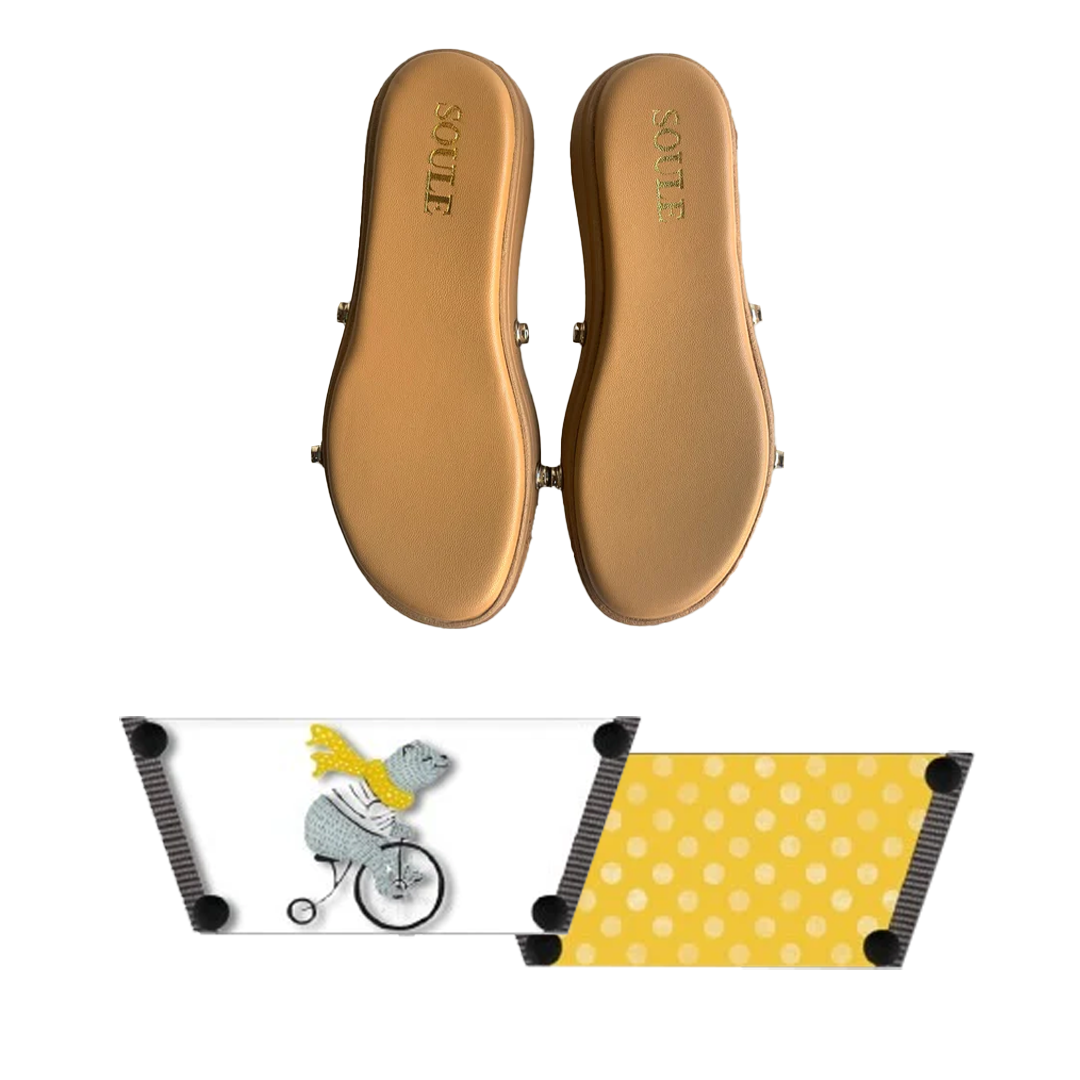 Adorable Bear Cute Women (1 sole + 1 strap)