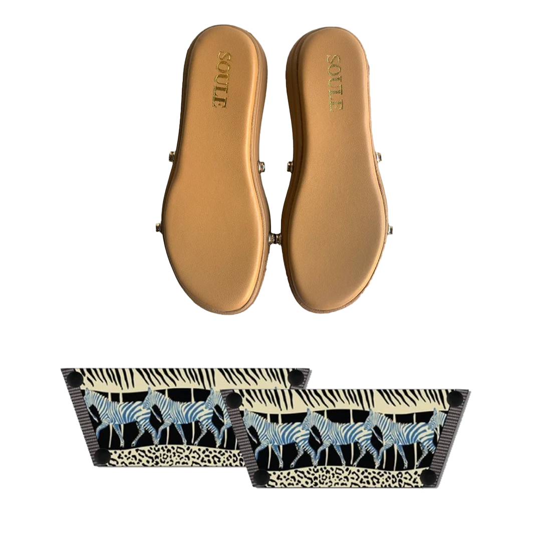 Black Zebra Women (1 sole + 1 strap)