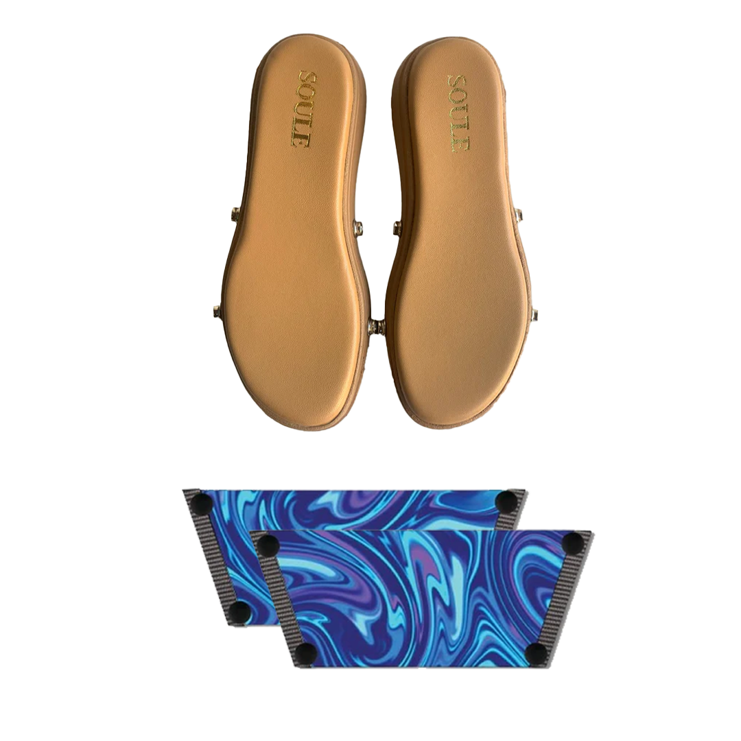 Whimsy of Fluid Art Combo (1 sole + 1 strap)