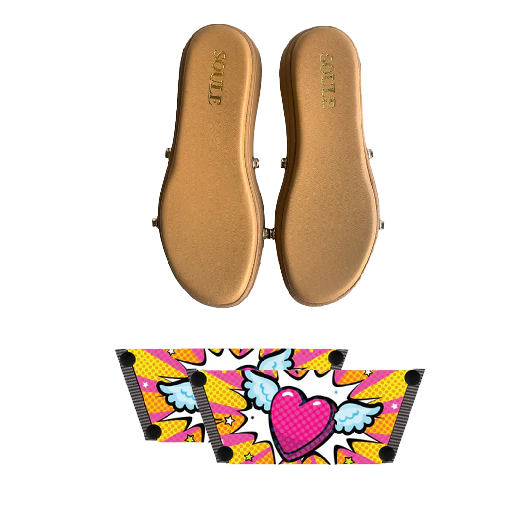 Heart Wings Combo (1 sole + 1 strap)