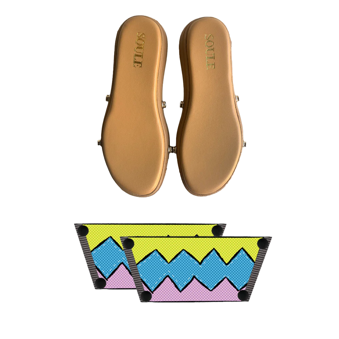 Zigzag Zest Combo (1 sole + 1 strap)