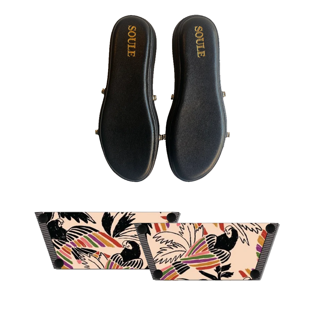 Tropical Whimsy (1 sole + 1 strap)