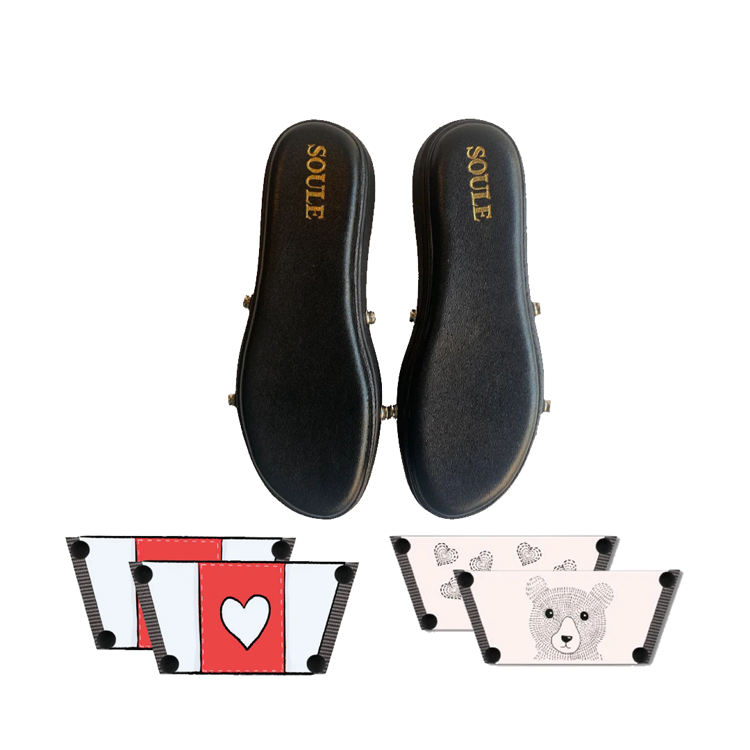 Love Pop + Cute Bear (1 sole + 2 straps)