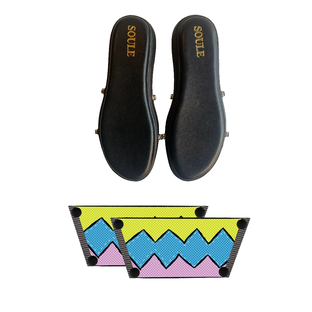 Zigzag Zest Combo (1 sole + 1 strap)