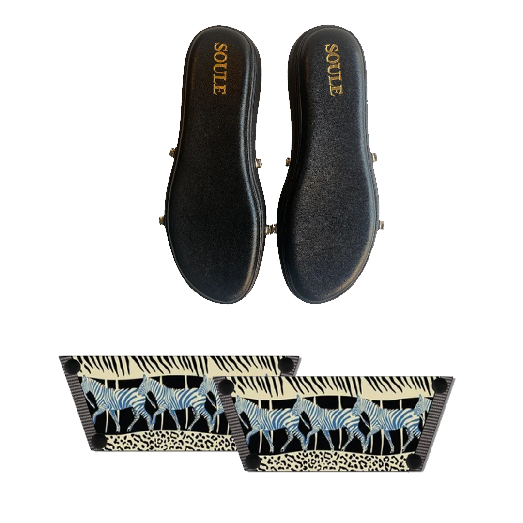 Black Zebra Women (1 sole + 1 strap)
