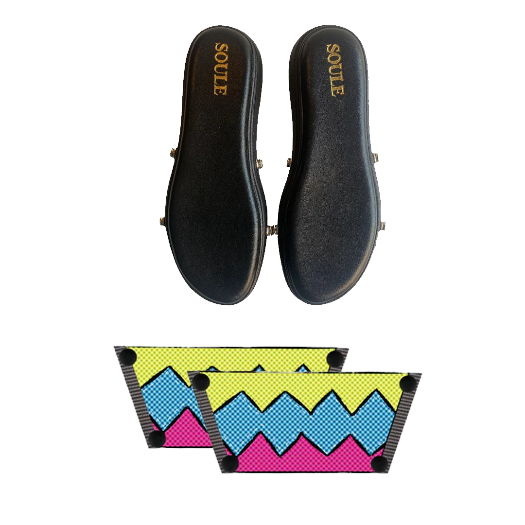 Retro Vibrance Combo (1 sole + 1 strap)