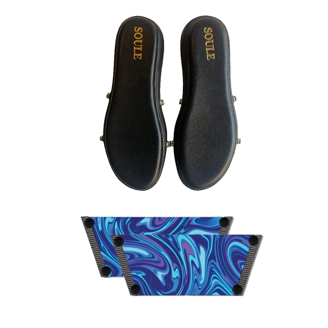 Whimsy of Fluid Art Combo (1 sole + 1 strap)