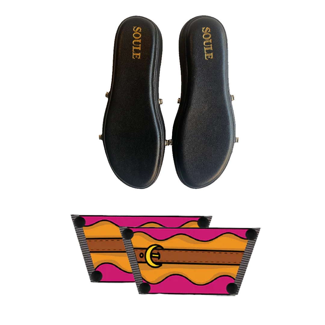 Retro Saddle Combo (1 sole + 1 strap)