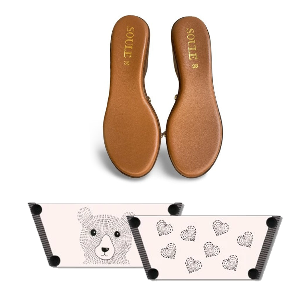 Cute Bear (1 sole + 1 strap)