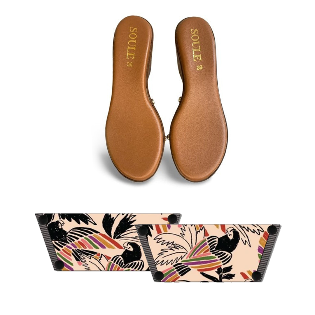 Tropical Whimsy (1 sole + 1 strap)