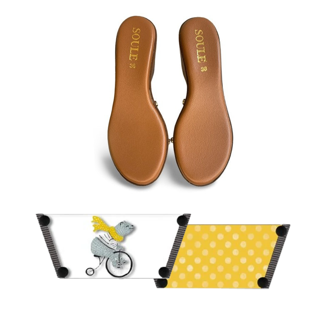 Adorable Bear Cute Women (1 sole + 1 strap)