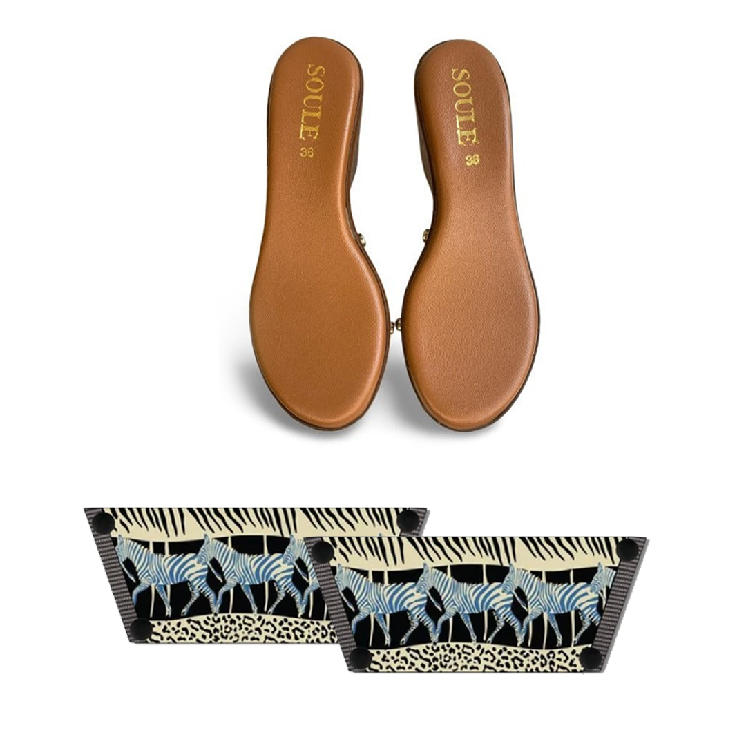 Black Zebra Women (1 sole + 1 strap)