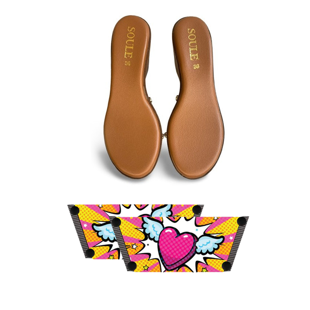Heart Wings Combo (1 sole + 1 strap)