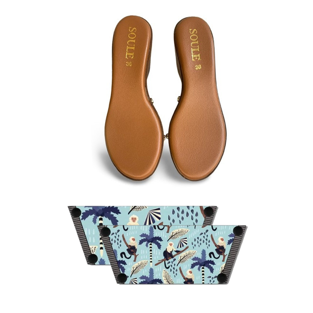 Playful Monkey Combo (1 sole + 1 strap)