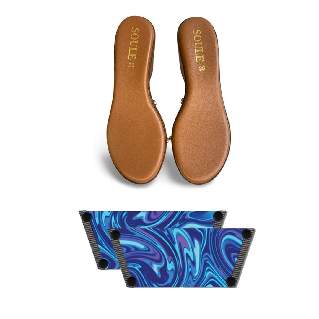 Whimsy of Fluid Art Combo (1 sole + 1 strap)