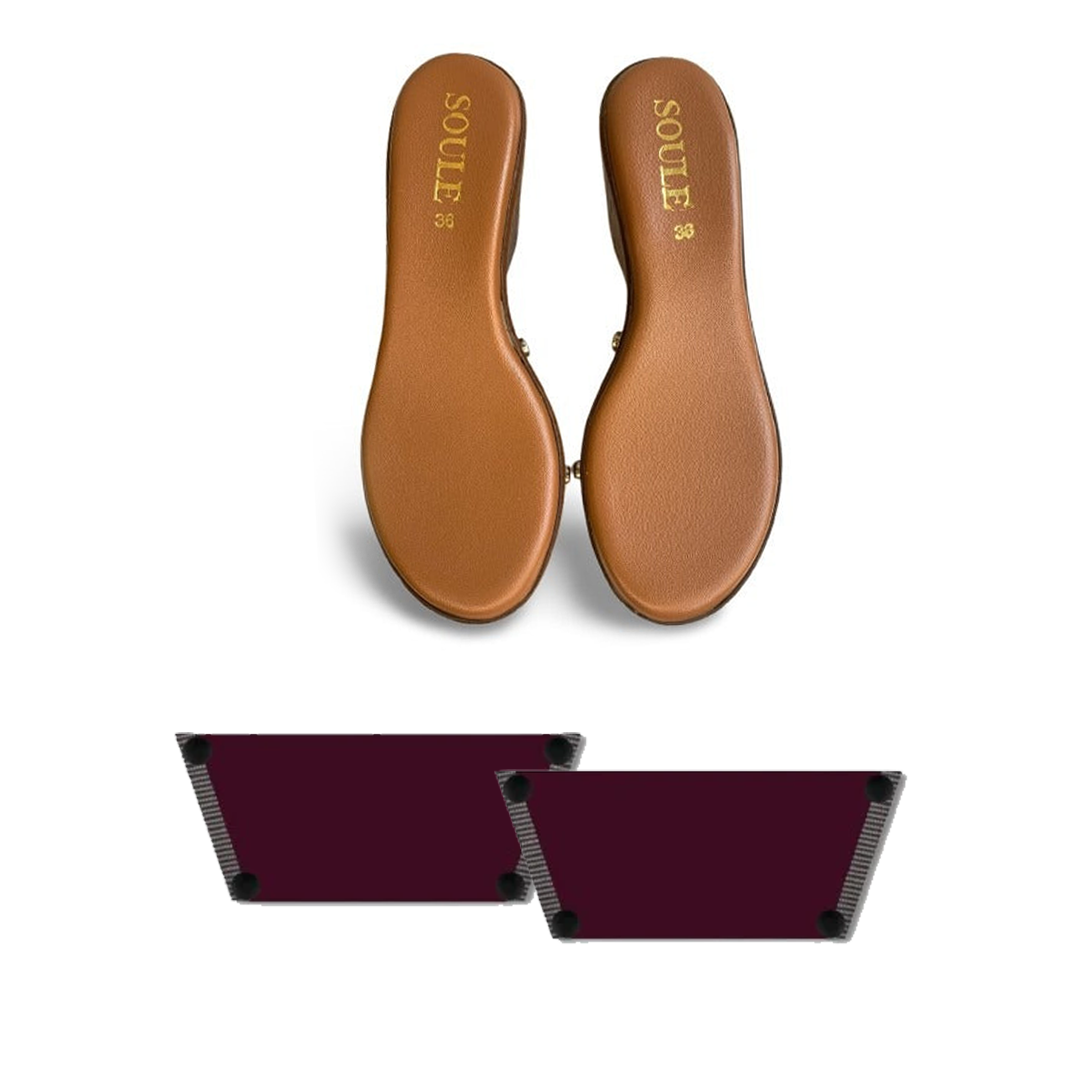 Deep Garnet (1 sole + 1 strap)