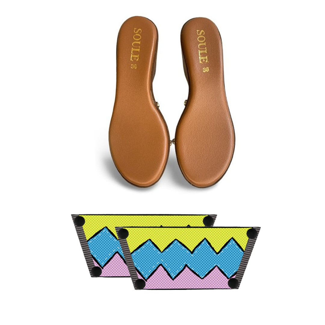 Zigzag Zest Combo (1 sole + 1 strap)