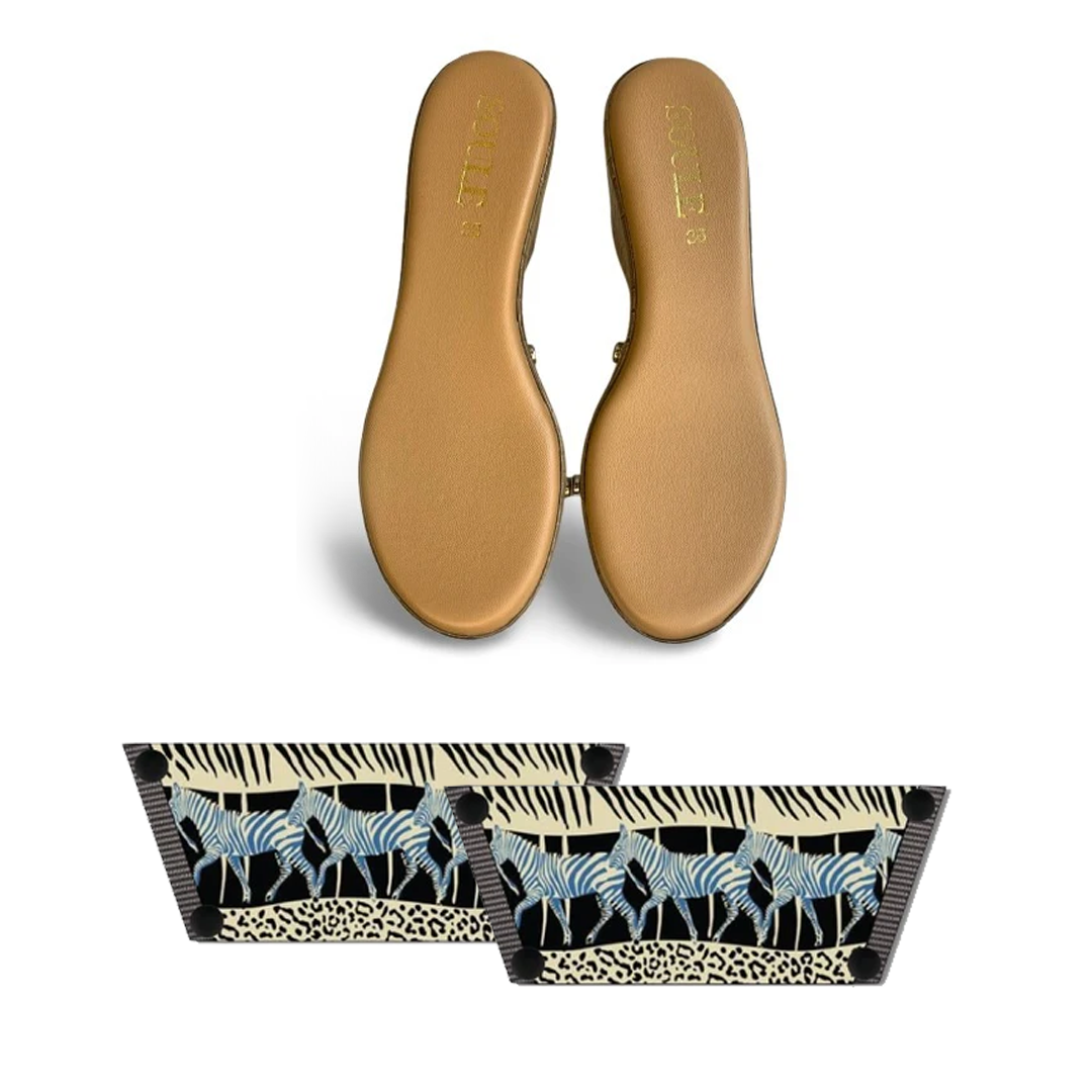 Black Zebra Women (1 sole + 1 strap)