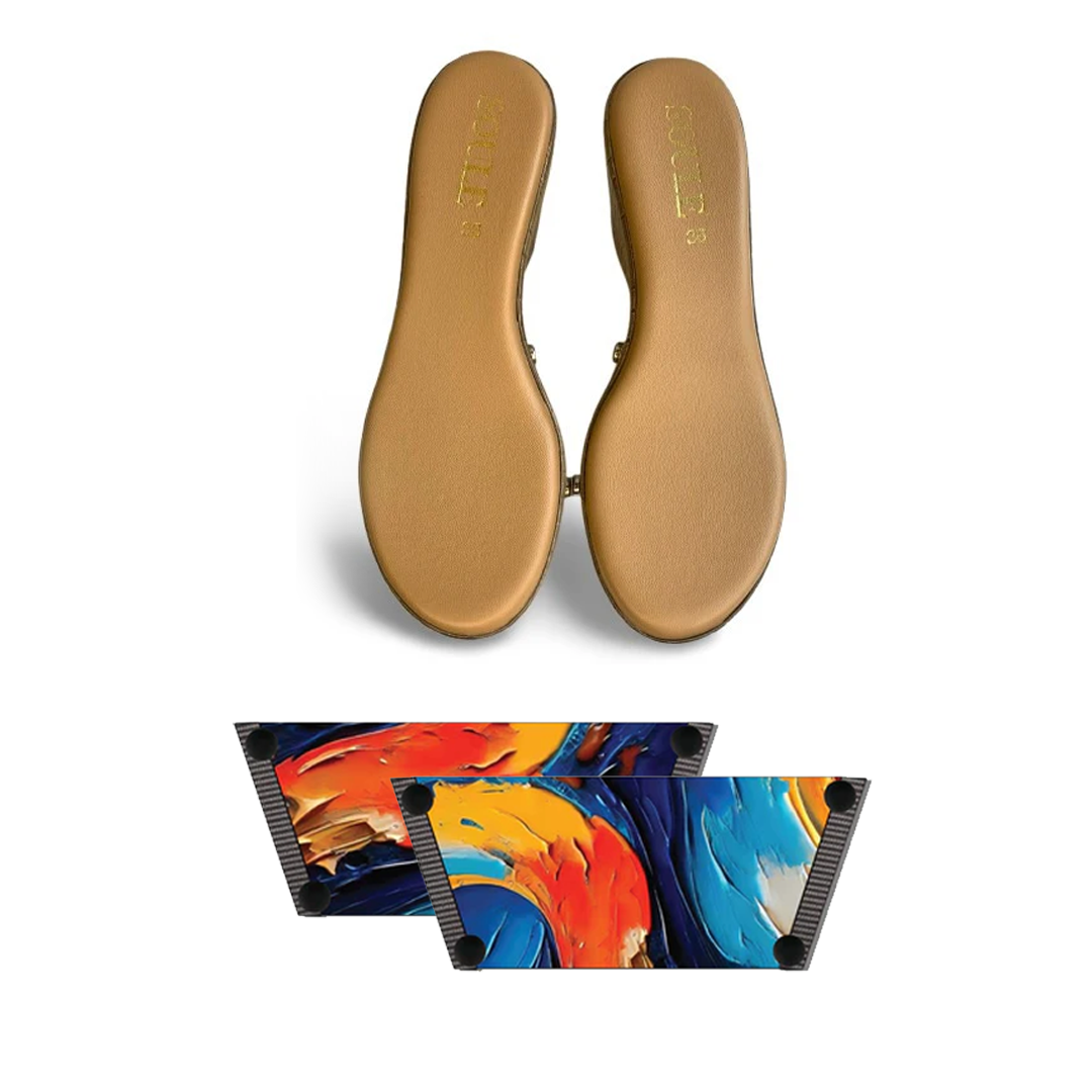 Bold Fluid Art Combo (1 sole + 1 strap)