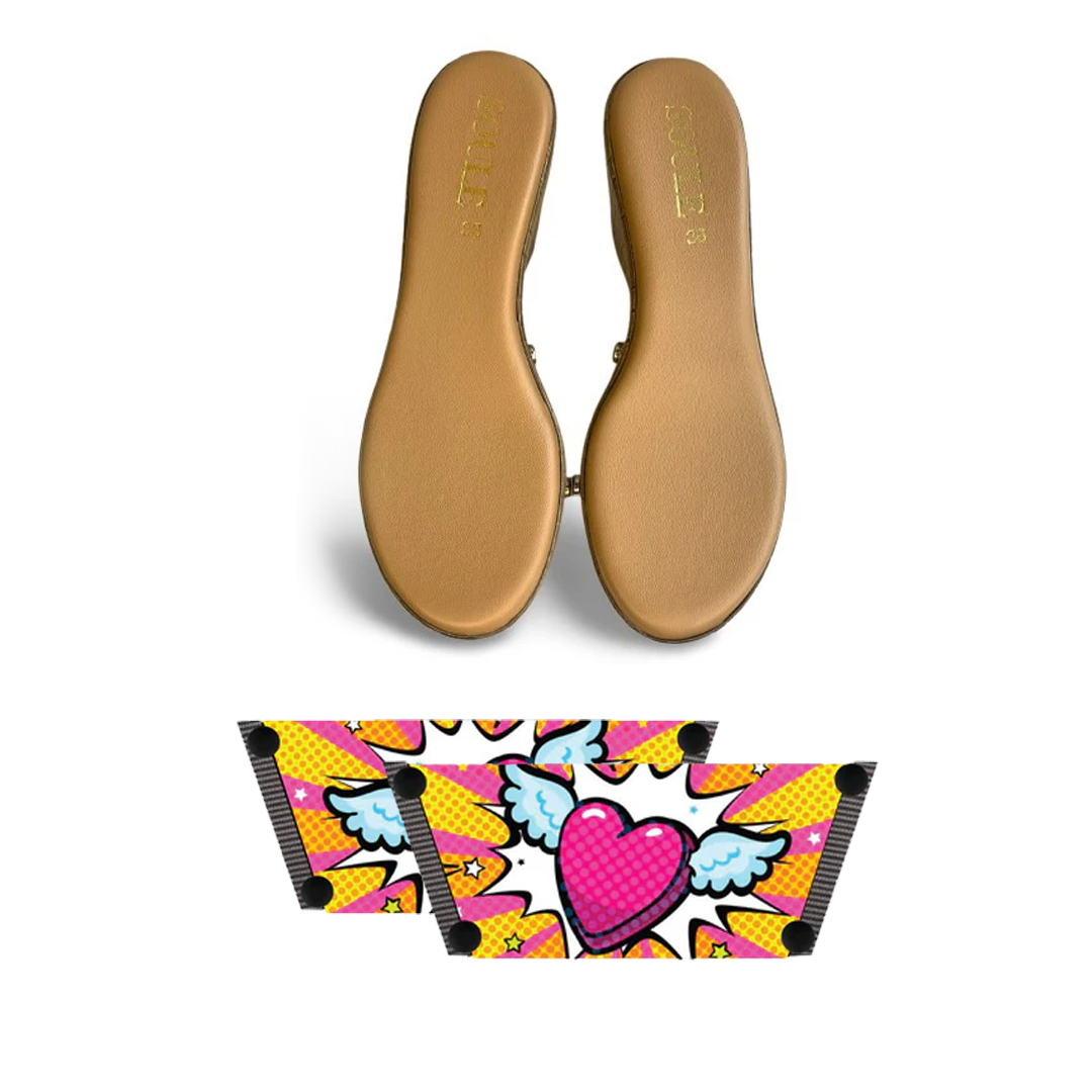 Heart Wings Combo (1 sole + 1 strap)