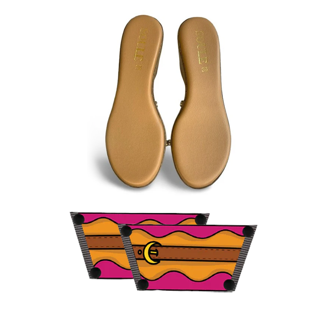 Retro Saddle Combo (1 sole + 1 strap)