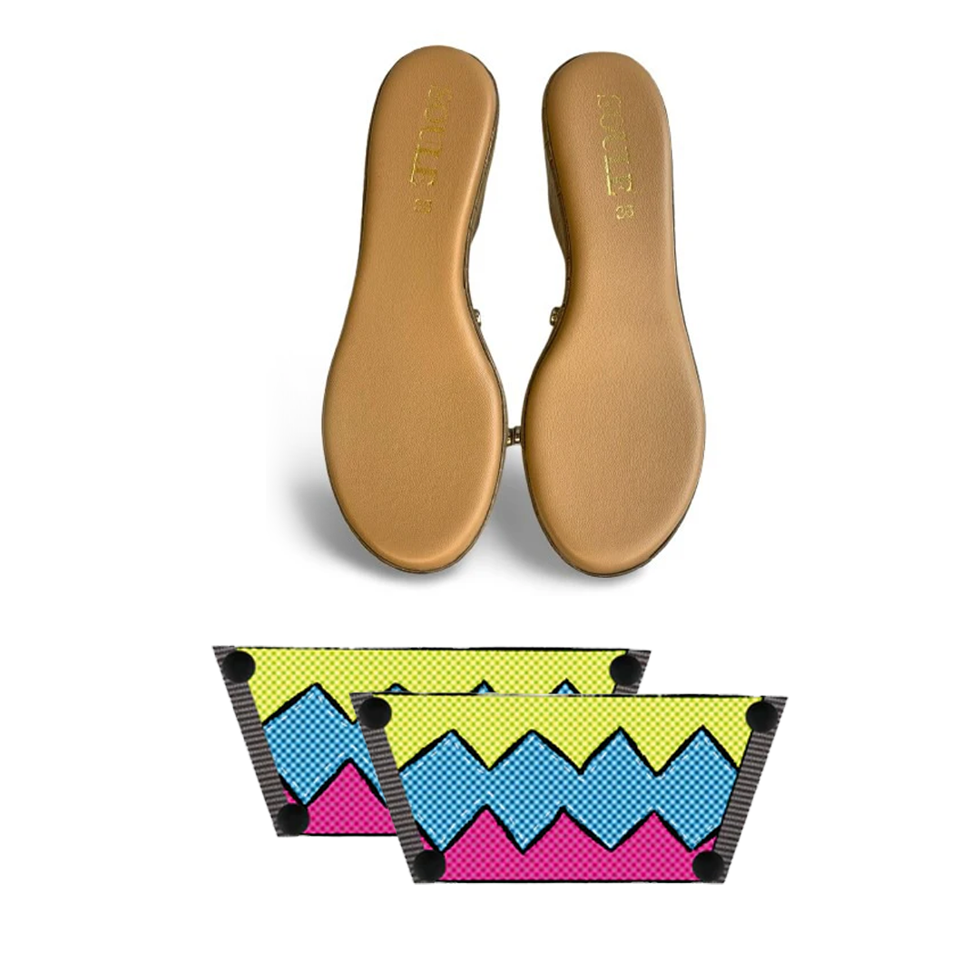 Retro Vibrance Combo (1 sole + 1 strap)