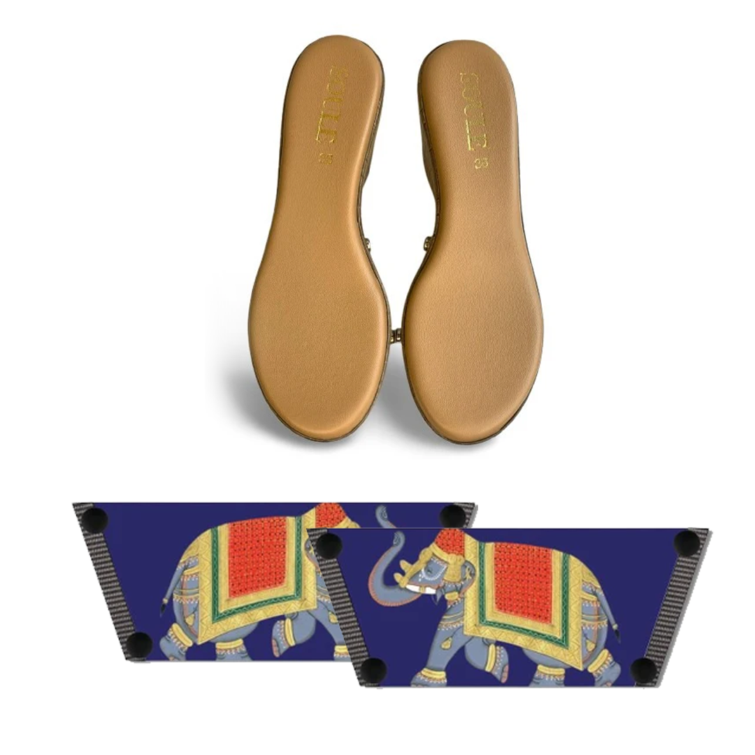 Majestic Elephant (1 sole + 1 strap)