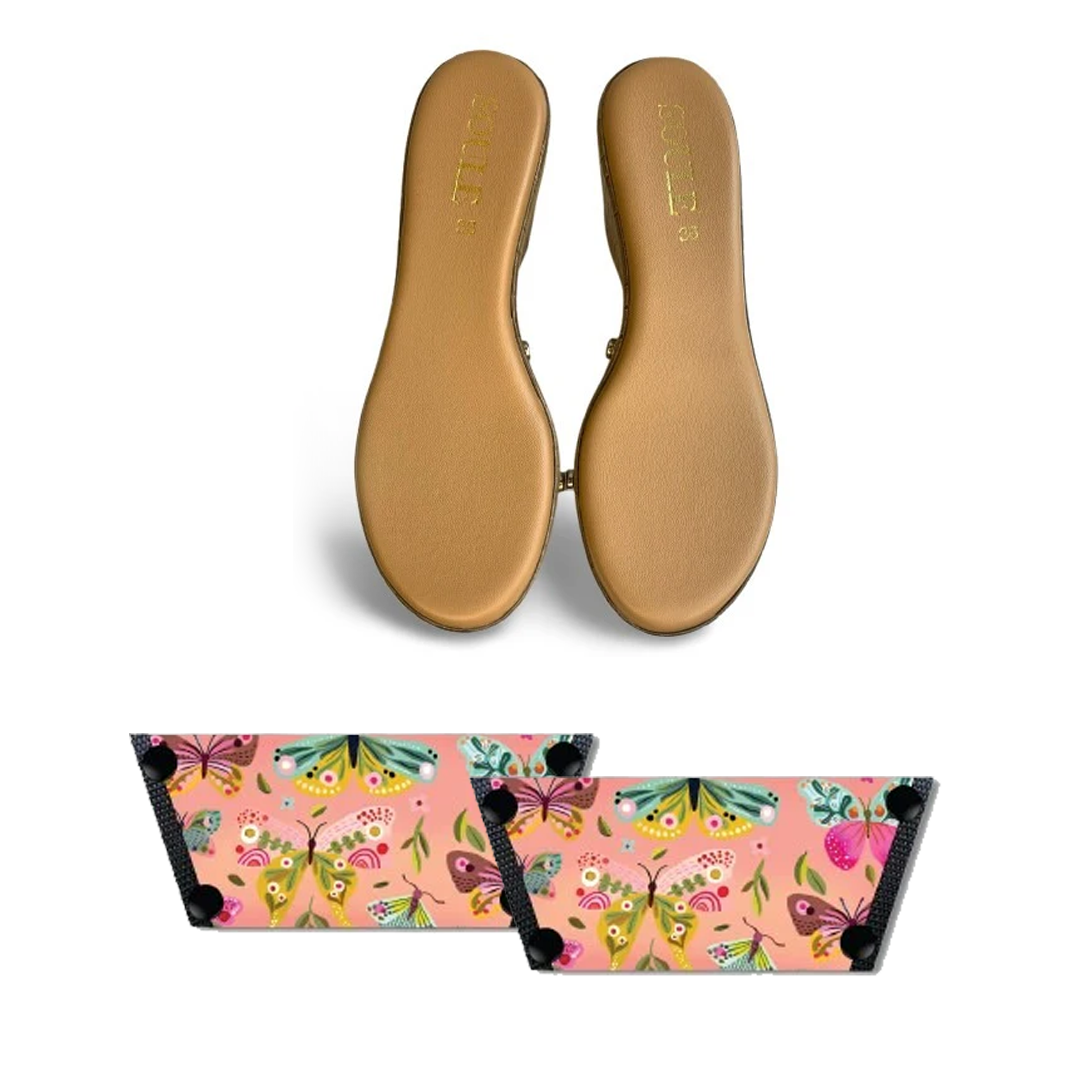Whimsical Butterfly Women (1 sole + 1 strap)
